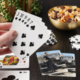 Bonnie Parker met Getaway Car Color Redux Pokerkaarten