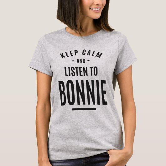 Bonnie Persoonlijke naam T-shirt (Voorkant)