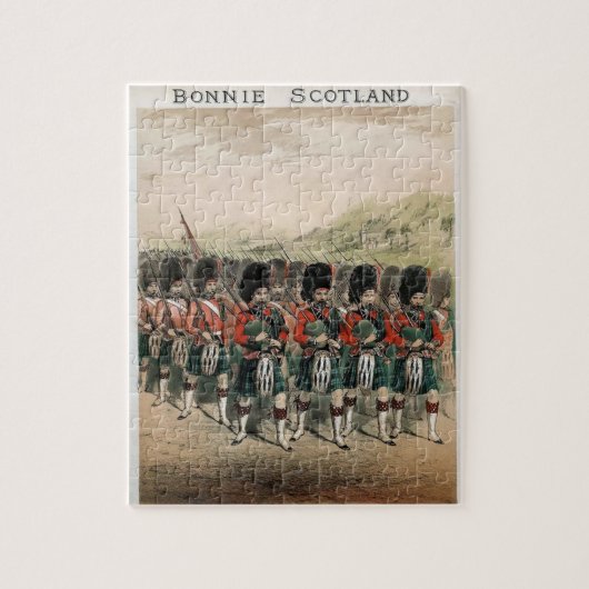 Bonnie Scotland Bagpipers Legpuzzel (Verticaal)