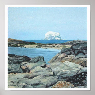 Bonnie Scotland Bass Rock North Berwick beeldende  Poster