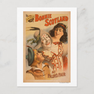 Bonnie Scotland bij de Fair Clown Theater Briefkaart