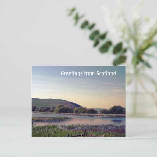 Bonnie Scotland - Scottish Loch Uitzicht Briefkaart (Staand voorkant)