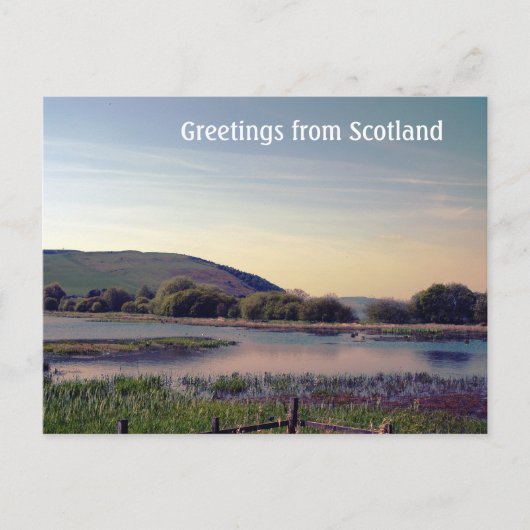 Bonnie Scotland - Scottish Loch Uitzicht Briefkaart (Voorkant)