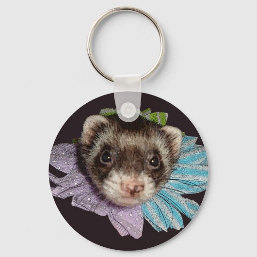 Bonnie The Ferret Flower Sleutelhanger (Voorkant)