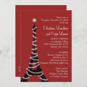 Bonnie's Eiffeltoren Uitnodiging rood (Voorkant / Achterkant)