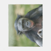 Bonobo-contemplatie Fleece Deken (Voorkant)