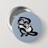 Bonobo - knop ronde button 7,6 cm (Voorkant /achterkant)