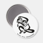 Bonobo - magneet (Voorkant / Achterkant)