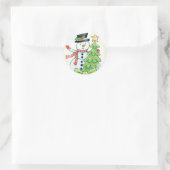 Bons autocollants Noël Snowman (Sac)