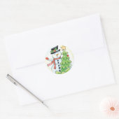 Bons autocollants Noël Snowman (Enveloppe)