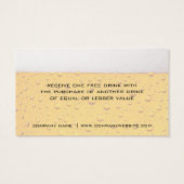 Bons-boissons pour bar, restaurant ou brasserie (Dos)