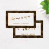 Bons de bar, Script Cœurs d'Or, Diamants, Noir (Bureau)