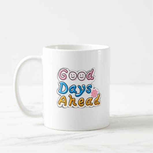 Bons Jours Devant Mug Ésthétique – Minimal M (Gauche)