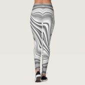 Bons Leggings Noirs Monochromes Bleus (Dos)