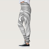 Bons Leggings Noirs Monochromes Bleus (Gauche)