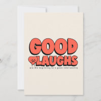 Bons rires, bon amour – Carte de relation