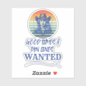 Bons temps & Tan Lines Vinyl Sticker (Feuille)