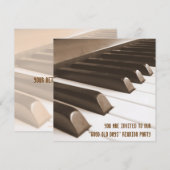 Bons vieux invitations de la Réunion de jours (Devant / Derrière)