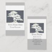 bonsai arbre personnalisé carte de visite double f (Devant / Derrière)