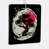 Bonsai Art Japanse Sunset Keramisch Ornament (Rechts)