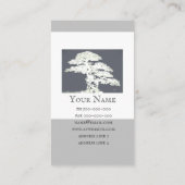 bonsai - boom aangepast visitekaartje dubbelzijdig (Achterkant)