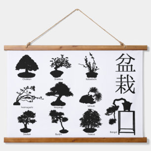 Bonsai Boom Basisstijlen 10 Hangend Wandkleed