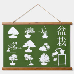 Bonsai Boom Basisstijlen 10 Hangend Wandkleed