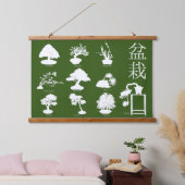 Bonsai Boom Basisstijlen 10 Hangend Wandkleed (Slaapkamer)