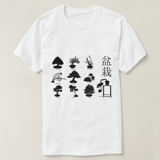 Bonsai Boom Basisstijlen 10 T-shirt (Design voorkant)