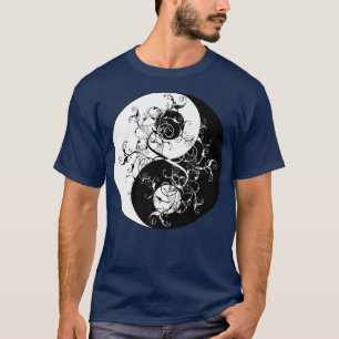 Bonsai-boom in de Japanse Yin Yang Symbool Boeddhi T-shirt