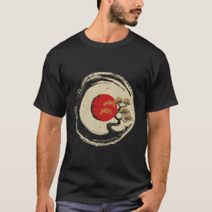 Bonsai-boom in de Japanse Zen-boeddhistische Enso- T-shirt