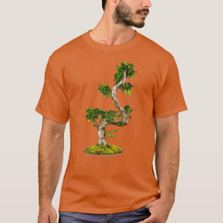 Bonsai Boom in hand groene Natuur geïsoleerd wit B T-shirt