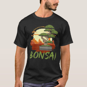 Bonsai Boom  Japanse vlag Zen Bonsai Mannen T-shirt