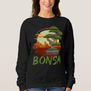 Bonsai Boom Japanse vlag Zen Bonsai Mannen Trui