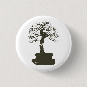 bonsai boom ronde button 3,2 cm