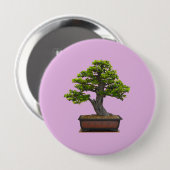 bonsai boom ronde button 4,0 cm (Voorkant /achterkant)