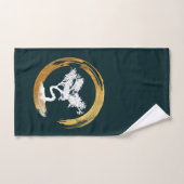Bonsai Boom. Zen Enso Circle Feng Shui Calligraaf Bad Handdoek (Handdoek)