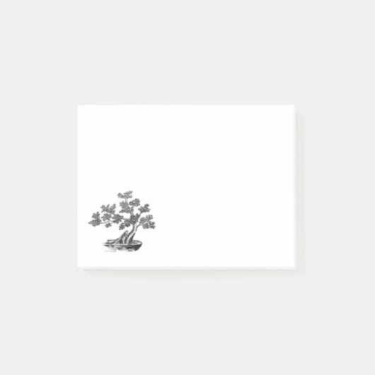 Bonsai - Chinese stijl - zwart-wit Post-it® Notes (Voorkant)