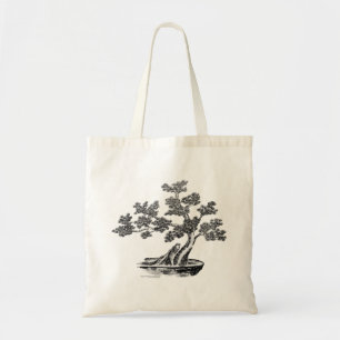 Bonsai - Chinese stijl - zwart-wit Tote Bag