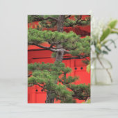 Bonsai dennenboom bedankkaart (Staand voorkant)