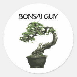 Bonsai guy grappig citaat voor bonsai liefhebbers ronde sticker