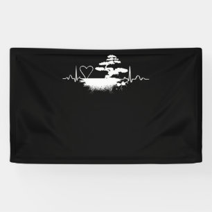Bonsai Heartbeat voor Bonsai Lovers Spandoek