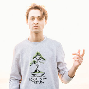 Bonsai is mijn therapie grappige quote voor bonsaï t-shirt