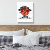 Bonsai Japans Kanji gepersonaliseerd Canvas Afdruk (Insitu (Slaapkamer))