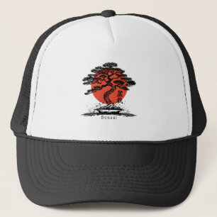 Bonsai Japans Kanji gepersonaliseerd Trucker Pet