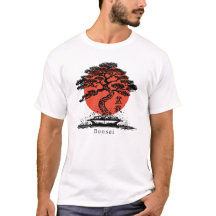 Bonsai Japonais Kanji T-shirt personnalisé