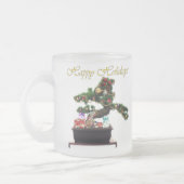 Bonsai kerstboom matglas koffiemok (Links)