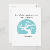 Bonsai Patience Briefkaart (Voorkant / Achterkant)