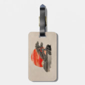 Bonsai Pine Tree - Fuji Sunset Bagagelabel (Achterkant verticaal)