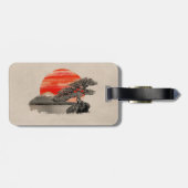 Bonsai Pine Tree - Fuji Sunset Bagagelabel (Achterkant horizontaal)